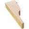 Ekena Millwork 2"W x 4"D x 12"H Thin Garner Rough Cedar Woodgrain TimberThane Corbel, Primed Tan CORUR02X04X12GARRCPR - alternate 3
